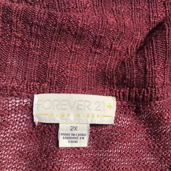Forever 21 Plus Size Knit Sweater Cardigan 2XL - Picture 3 of 4